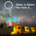 Camper Keychain Happy RV Camper Keyring RV Keychain Couples Keychain Set Camping Gifts
